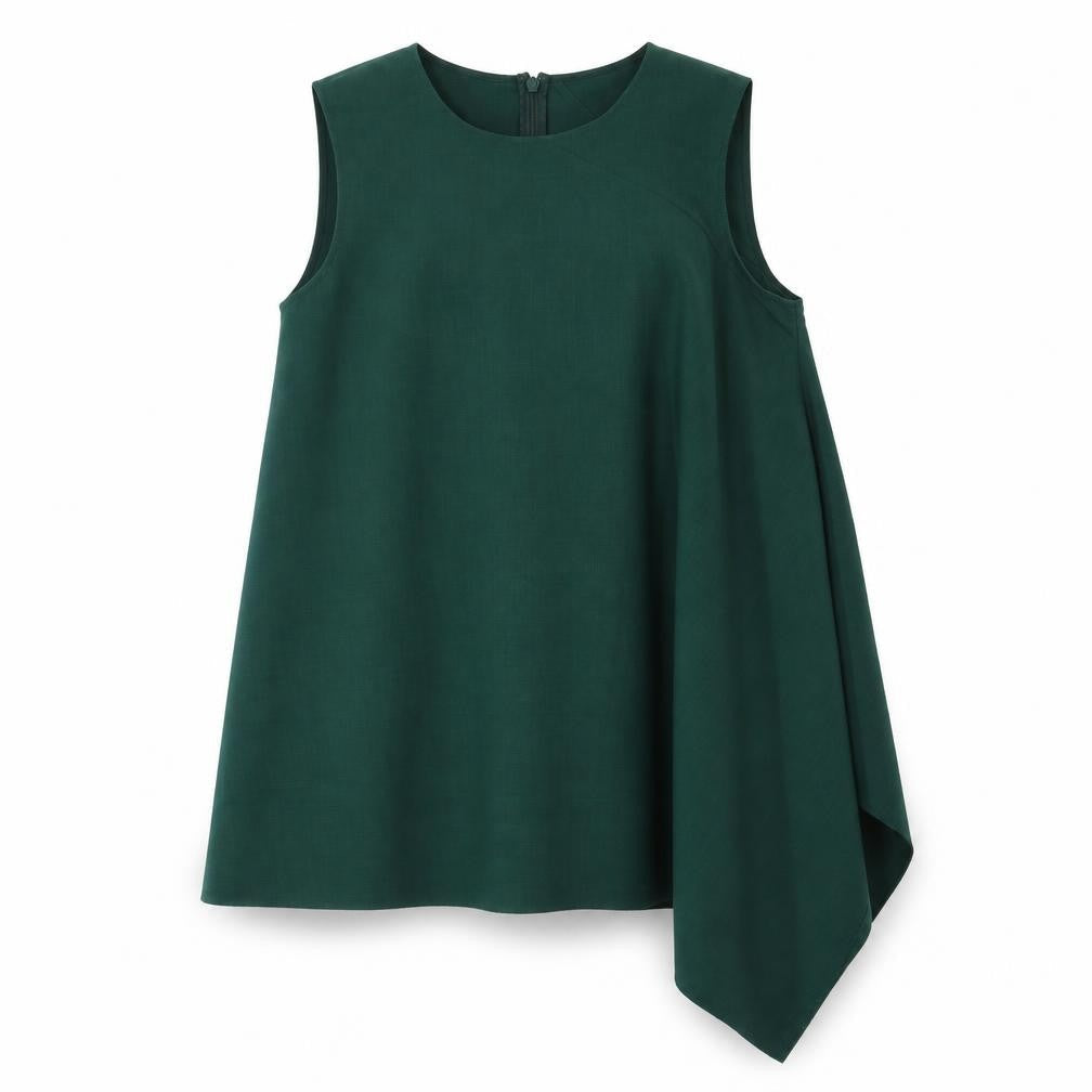 COS Women Green Basic Sleeveless Top Size 8
