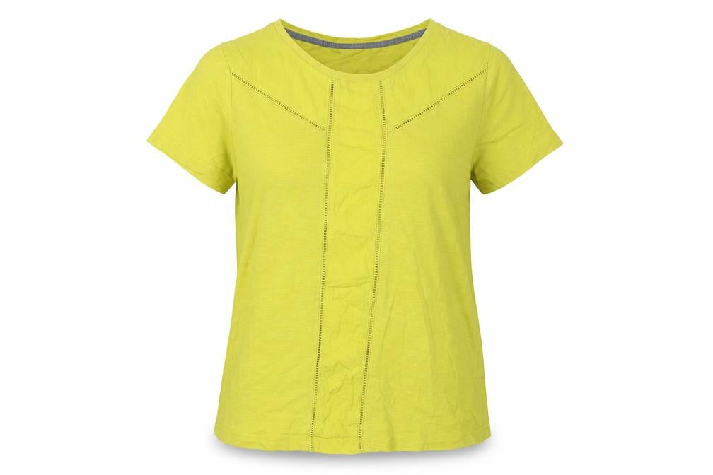 White Stuff Women's Yellow Basic T-Shirt UK 10