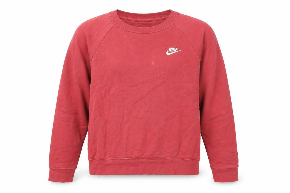 Nike Red Unisex Sweatshirt, M, Casual Logo Sportswear