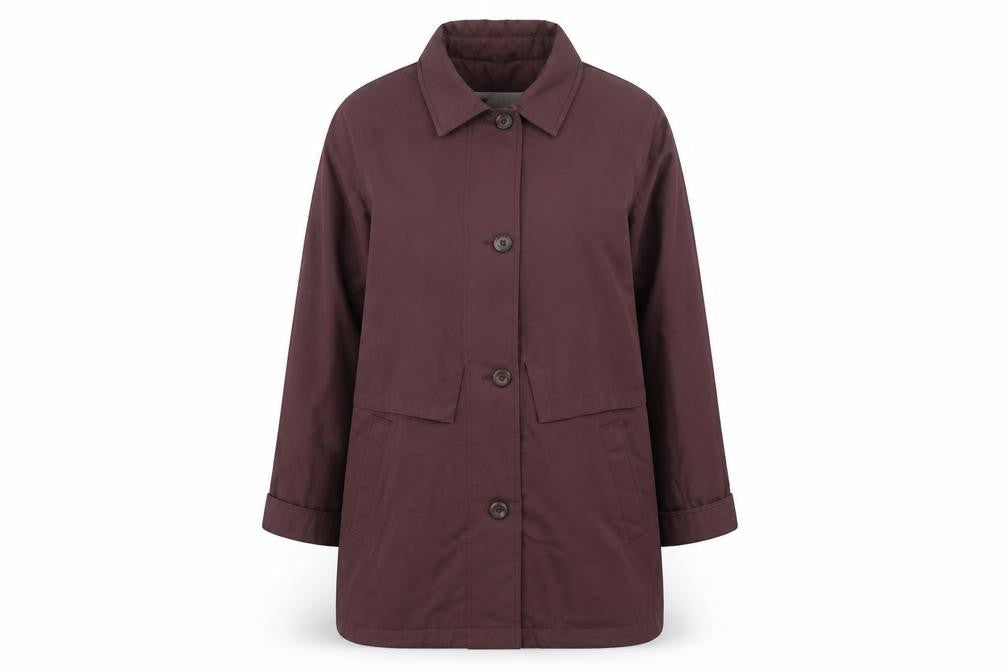 Telemac Women's Brown Mid-Length Overcoat Size 12