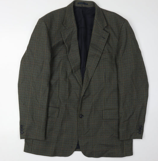 Horne Brothers Men's Green Check Blazer, 42 Long