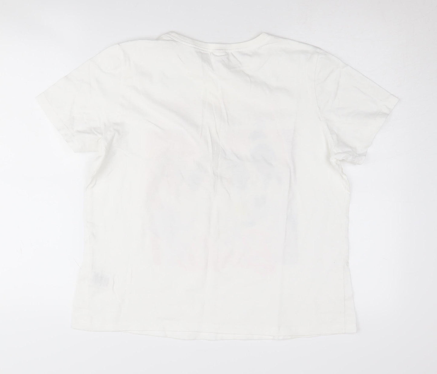 Barbie Women's White T-Shirt Size 12 Short Sleeve