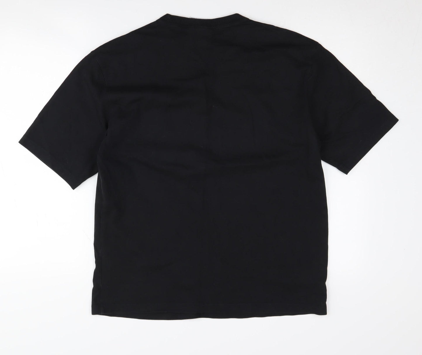 Adidas Unisex Black T-Shirt Size 10 Casual Sportswear