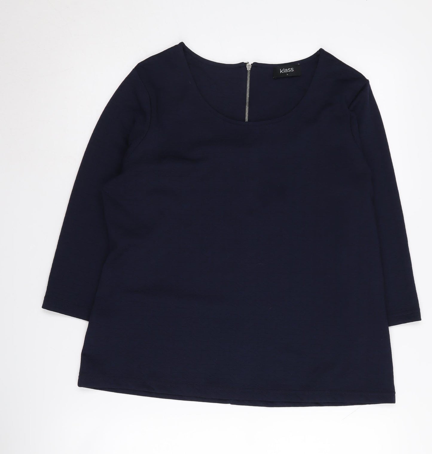 Klass Women's Black 3/4 Sleeve Top - Size L