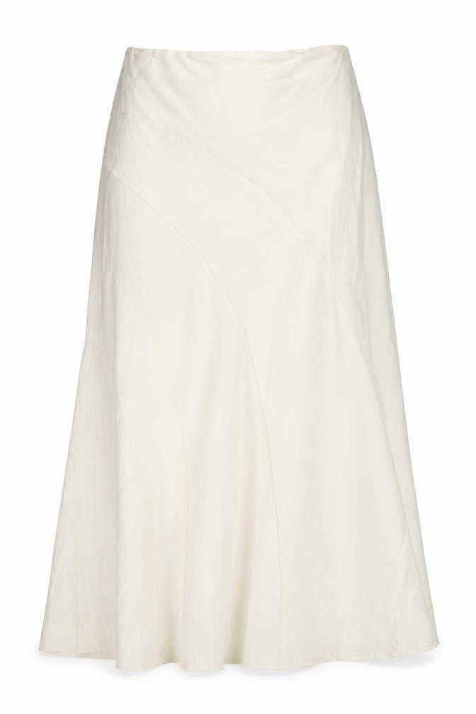 BHS Women's Ivory A-Line Skirt Size 16