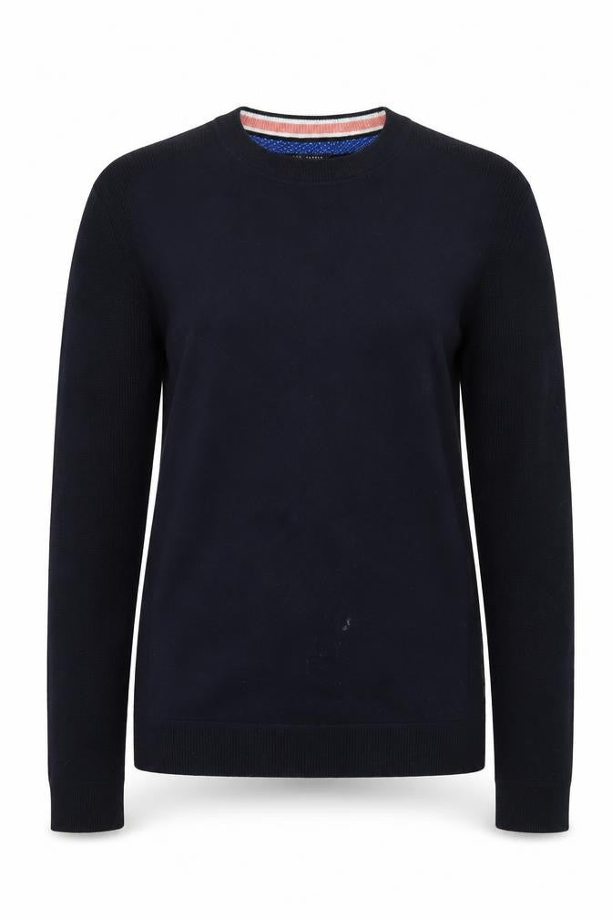 Ted Baker Black Cotton Blend Pullover Jumper M