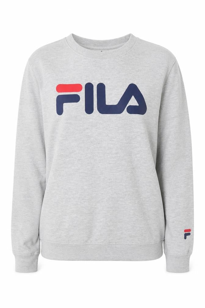 Fila Unisex Grey Logo Sweatshirt Pullover Size S