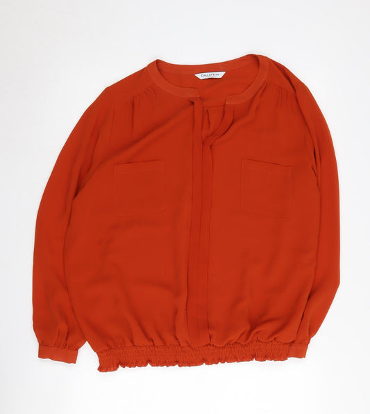 Debenhams Women's Orange Blouse, Size 18, Casual