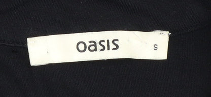Oasis Women's Black Sequin Blouse, Size S