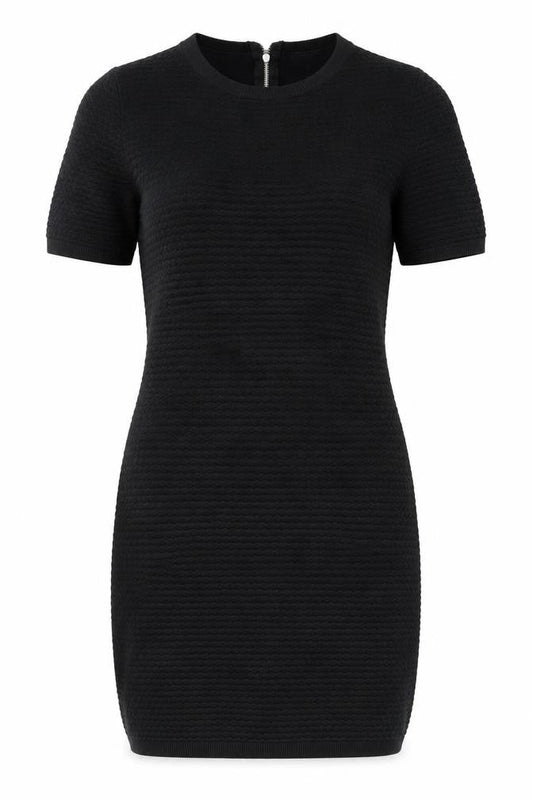 Warehouse Women's Black Knit Dress UK 12