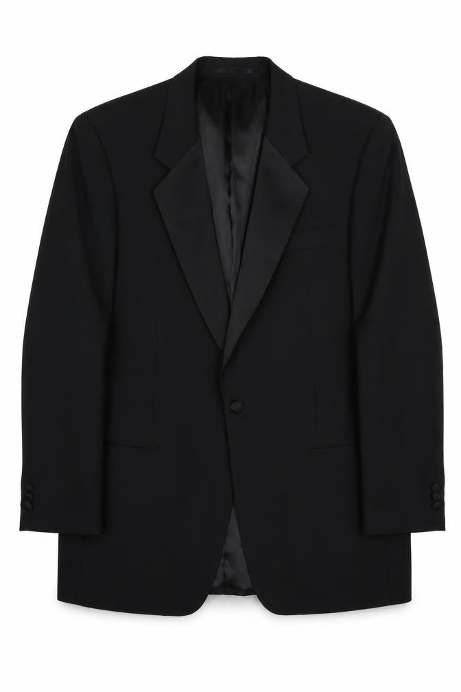 FH Men's Black Shawl Lapel Tuxedo Jacket Size 44