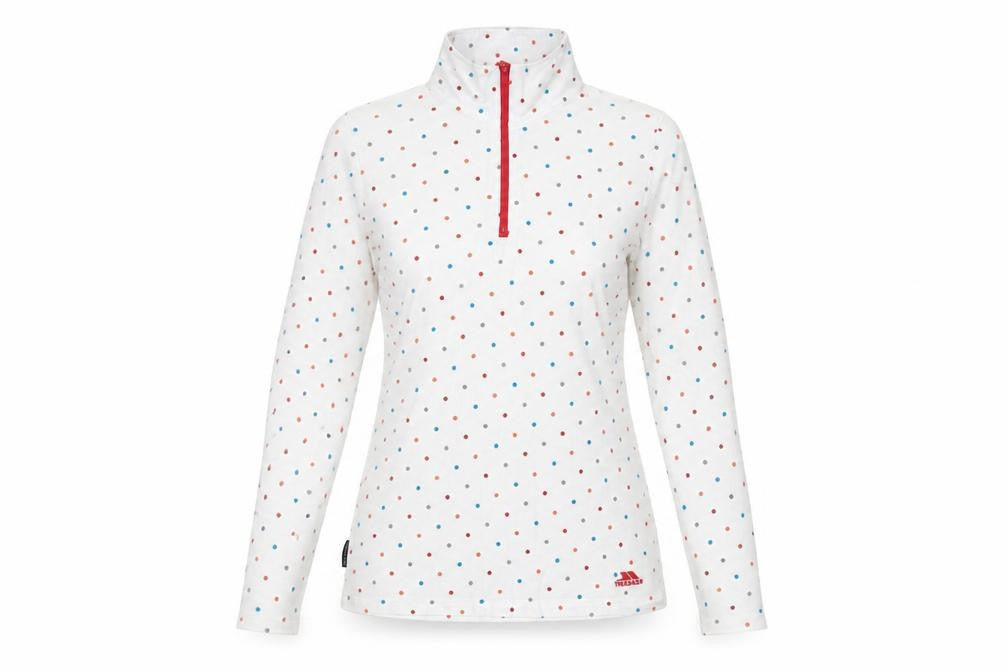 Trespass Women's White Polka Dot Jersey, 2XS, Casual