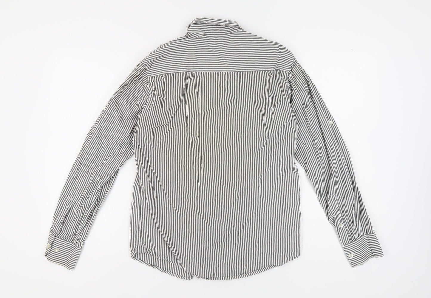 Jack & Jones Men's Striped Shirt, Medium, Casual, Grey