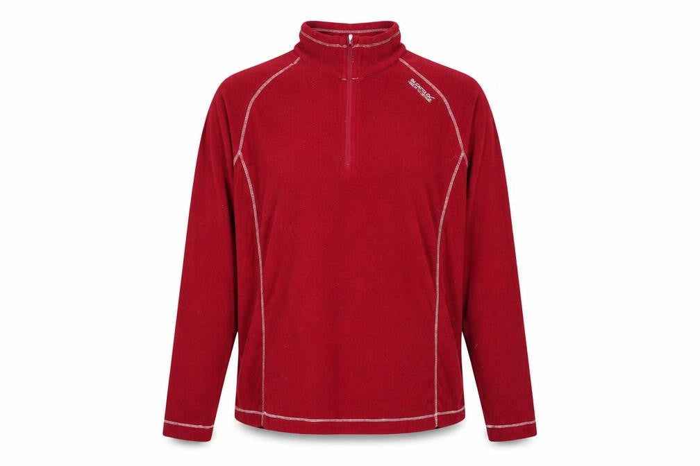 Regatta Women's Red Lightweight Henley 1/4 Zip Sweatshirt
