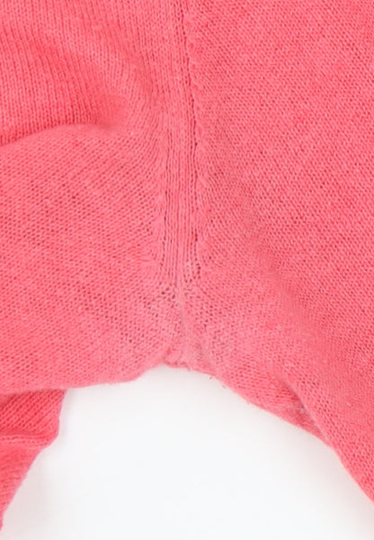 Laura Ashley Women's Pink V-Neck Pullover Jumper
