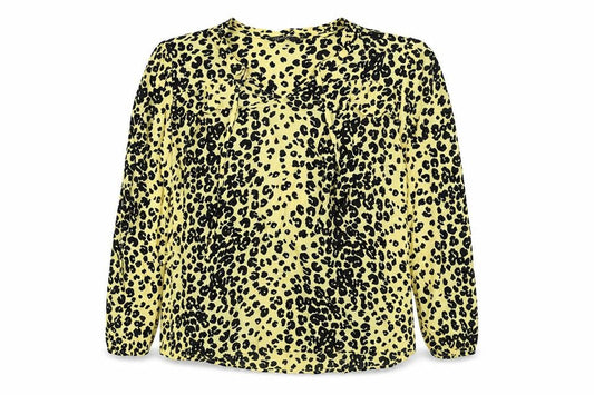 Marks & Spencer Women's Yellow Leopard Print Top