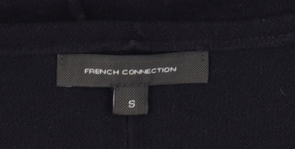 Close-up detail of French Connection Women's Black V-Neck jumper