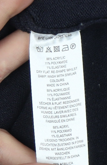 Brand and care label for French Connection Women's Black V-Neck jumper