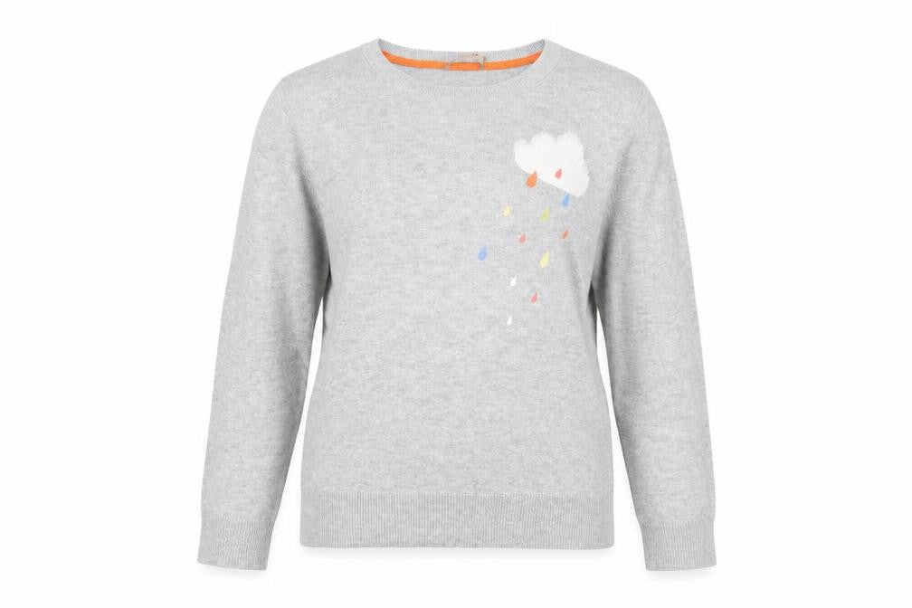 Oasis Women's Grey Pullover Jumper Medium