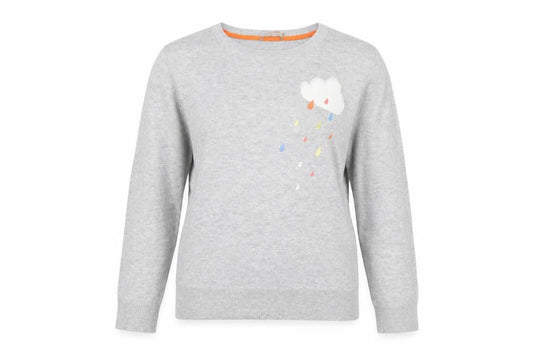 Oasis Women's Grey Pullover Jumper Medium