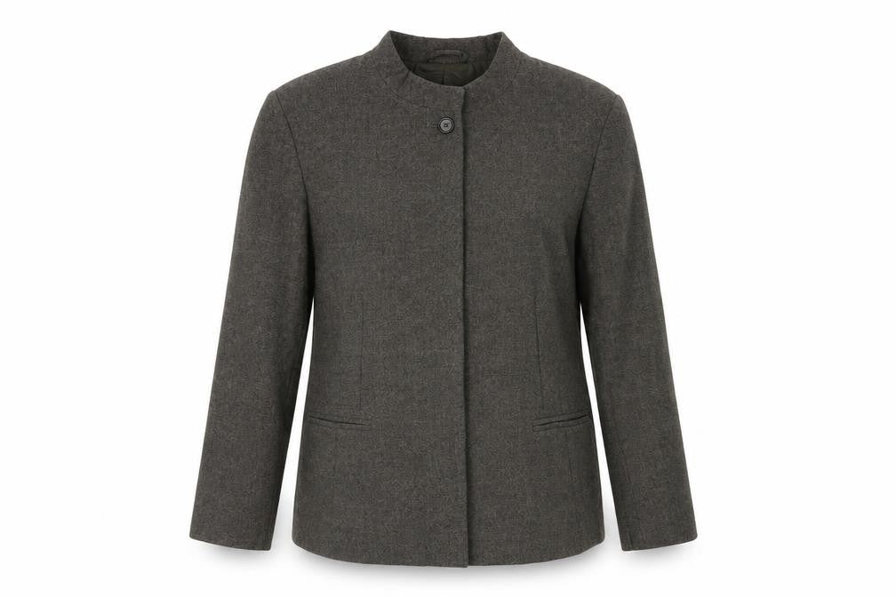 Jaeger Women's Size 14 Wool Suit Jacket Grey
