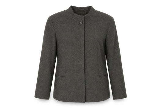 Jaeger Women's Size 14 Wool Suit Jacket Grey