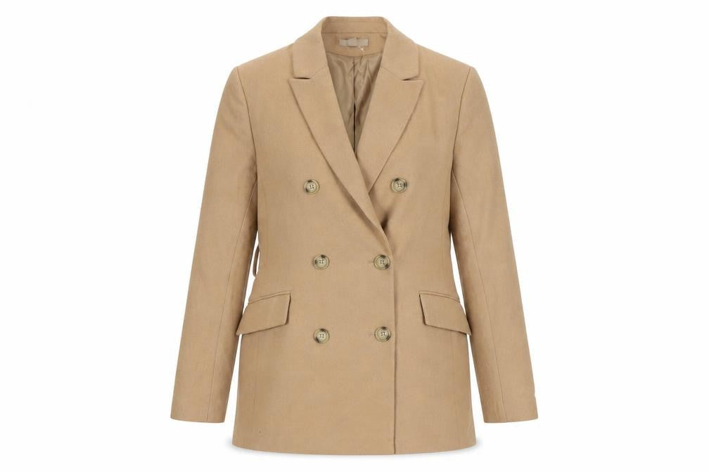 H&M Women's Beige Blazer, UK 8, Button Closure