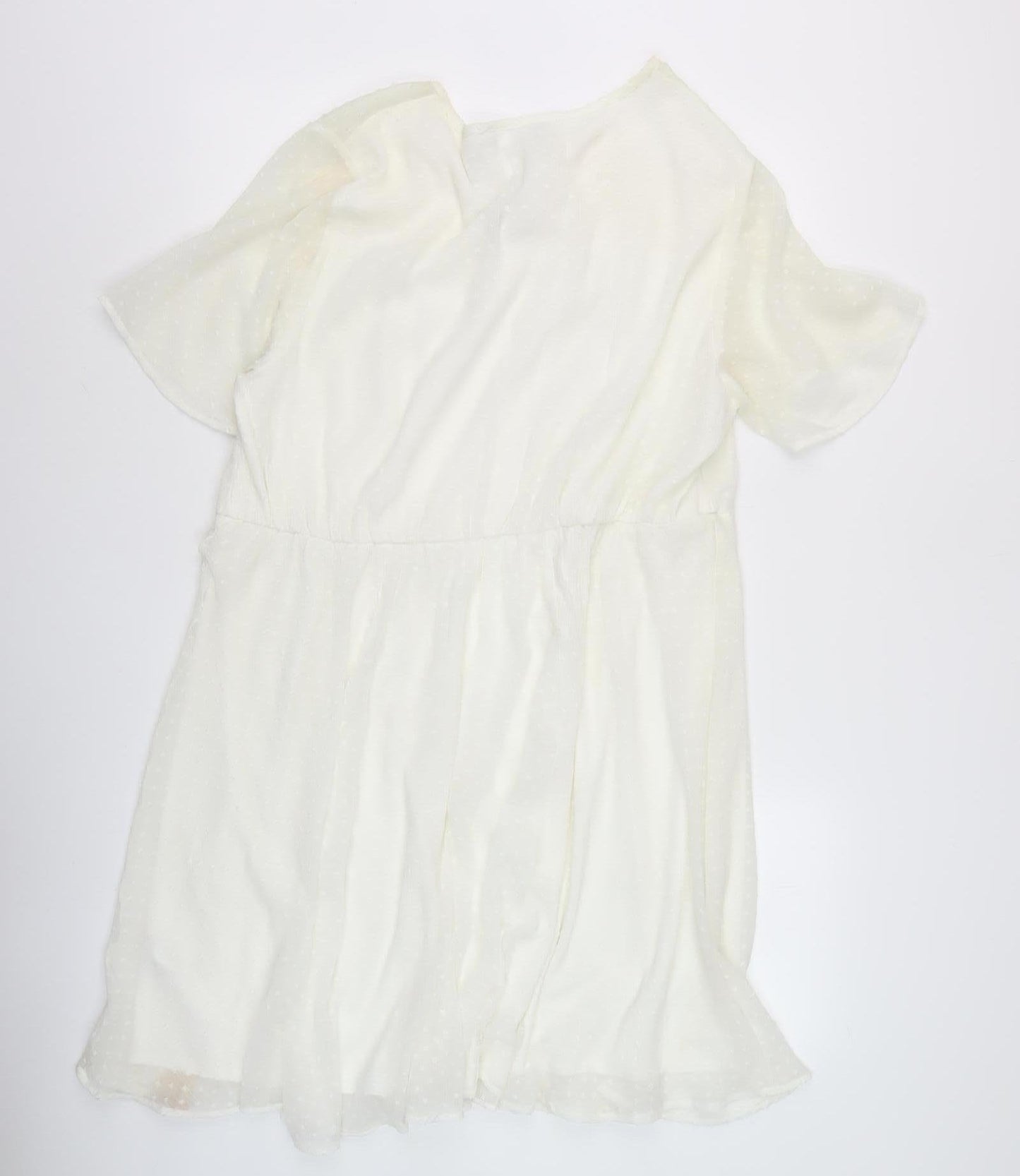 Simply Be Ivory Women's Dress, Size 18, Elegant Half Sleeve