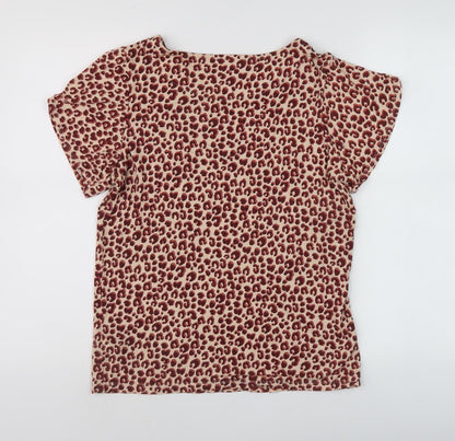 Back view of Principles Women's Animal Print Blouse, size 10