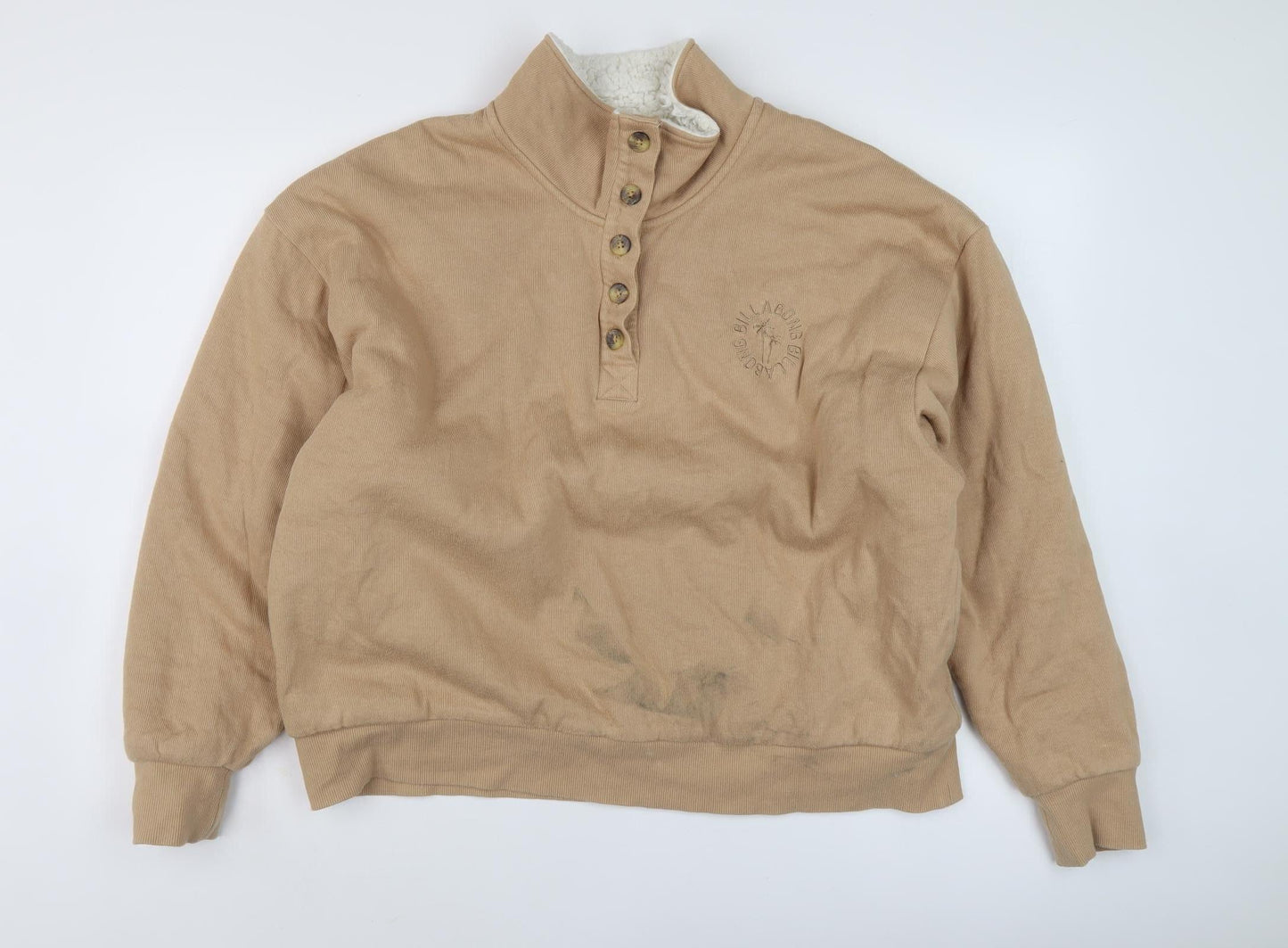 Billabong Men's Beige XL Henley Sweatshirt