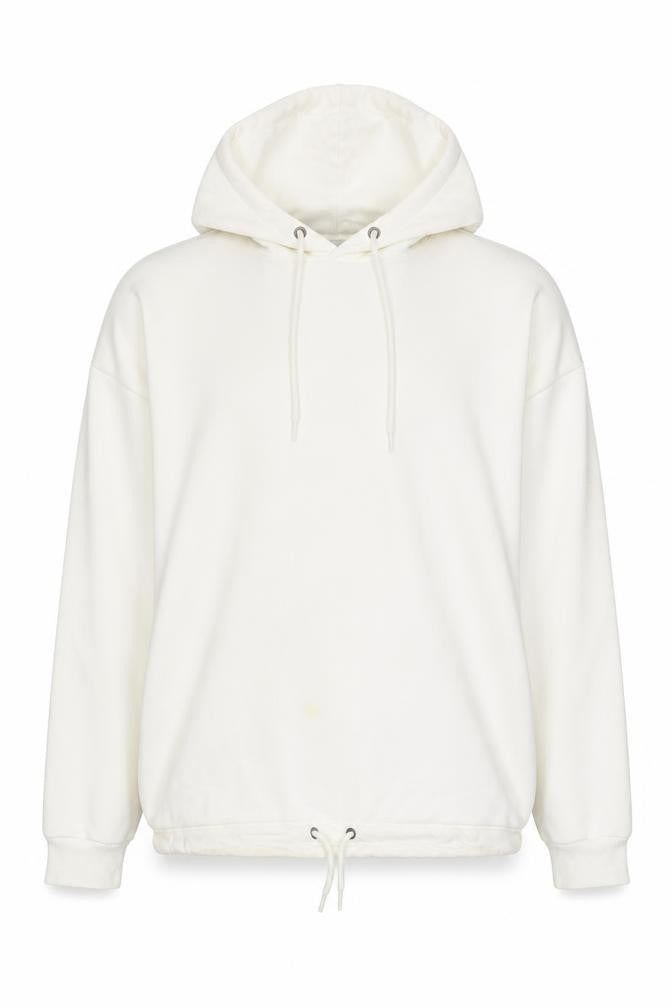 Topman Ivory Pullover Hoodie, Men's M, Cotton, Hooded