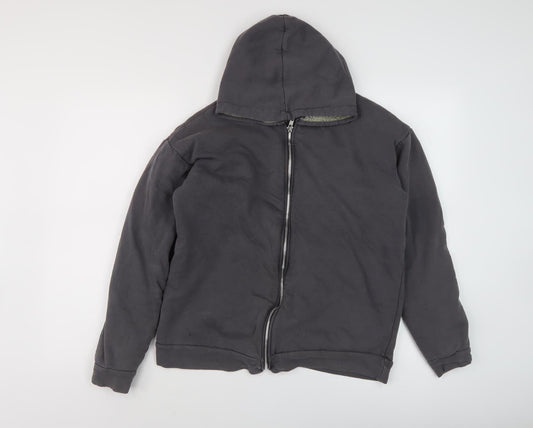 PrettyLittleThing Women's Black Full Zip Hoodie Size 8
