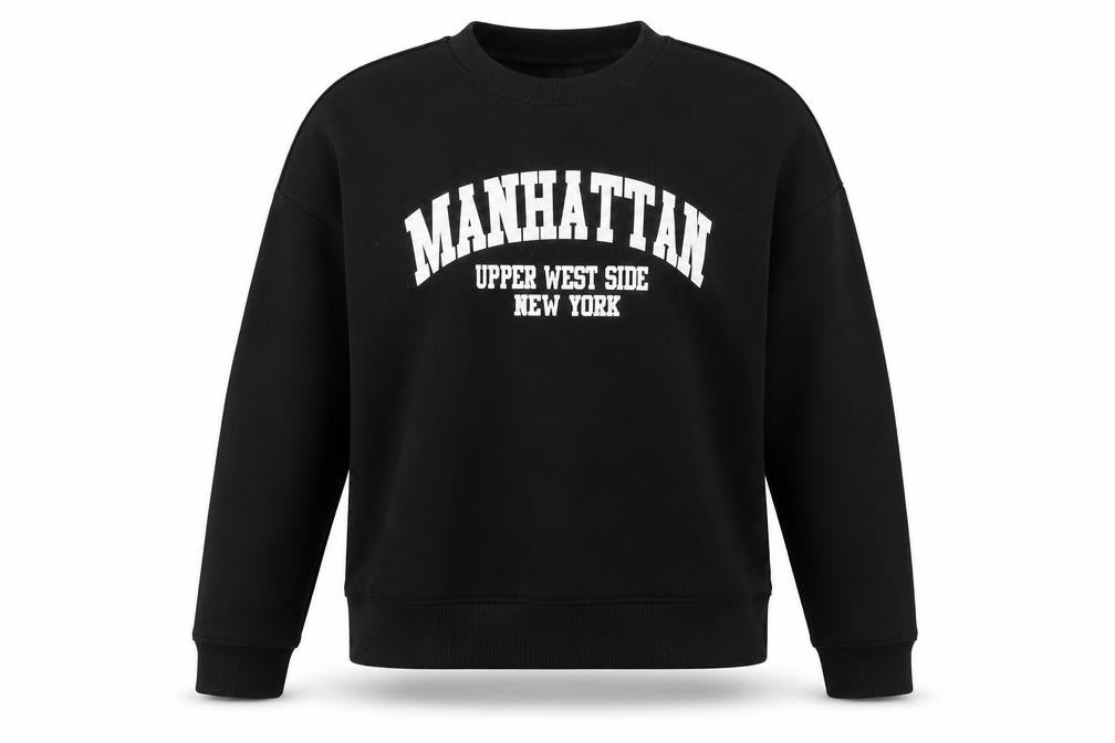 Vero Moda Women's Black Logo Pullover Sweatshirt Medium