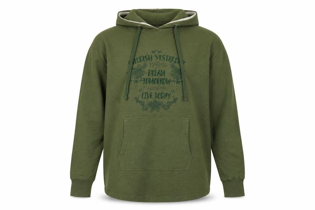 John Baner Men's XL Green Pullover Hoodie