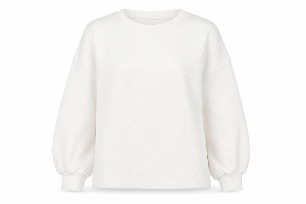 Great Plains Women's White Crew Neck Sweatshirt - Size S