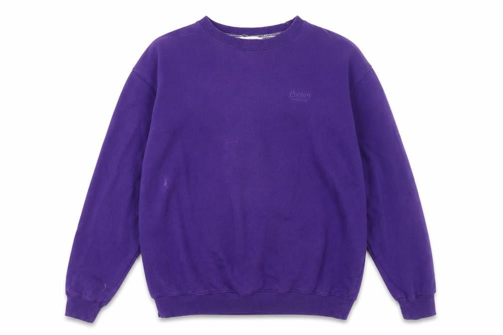 Cotton Traders Purple Unisex Adults Sweatshirt Pullover Size L