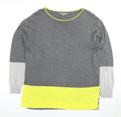 Additional front view of Principles Women's Grey jumper, size 8