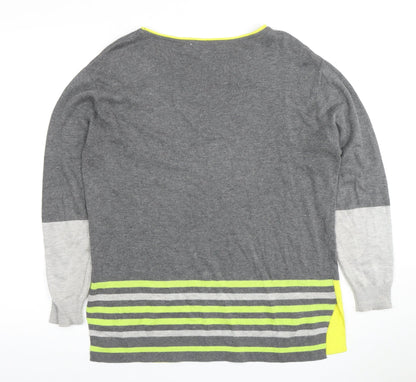 Back view of Principles Women's Grey jumper, size 8
