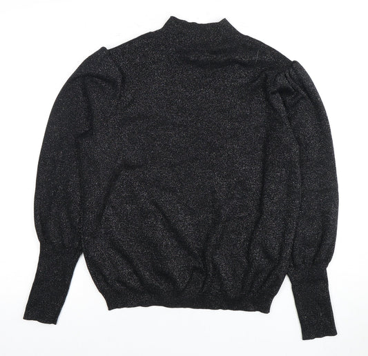 Marks and Spencer Women's Black Mock Neck Jumper