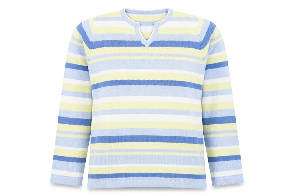 Isle Women's Multicoloured Striped Pullover Jumper M
