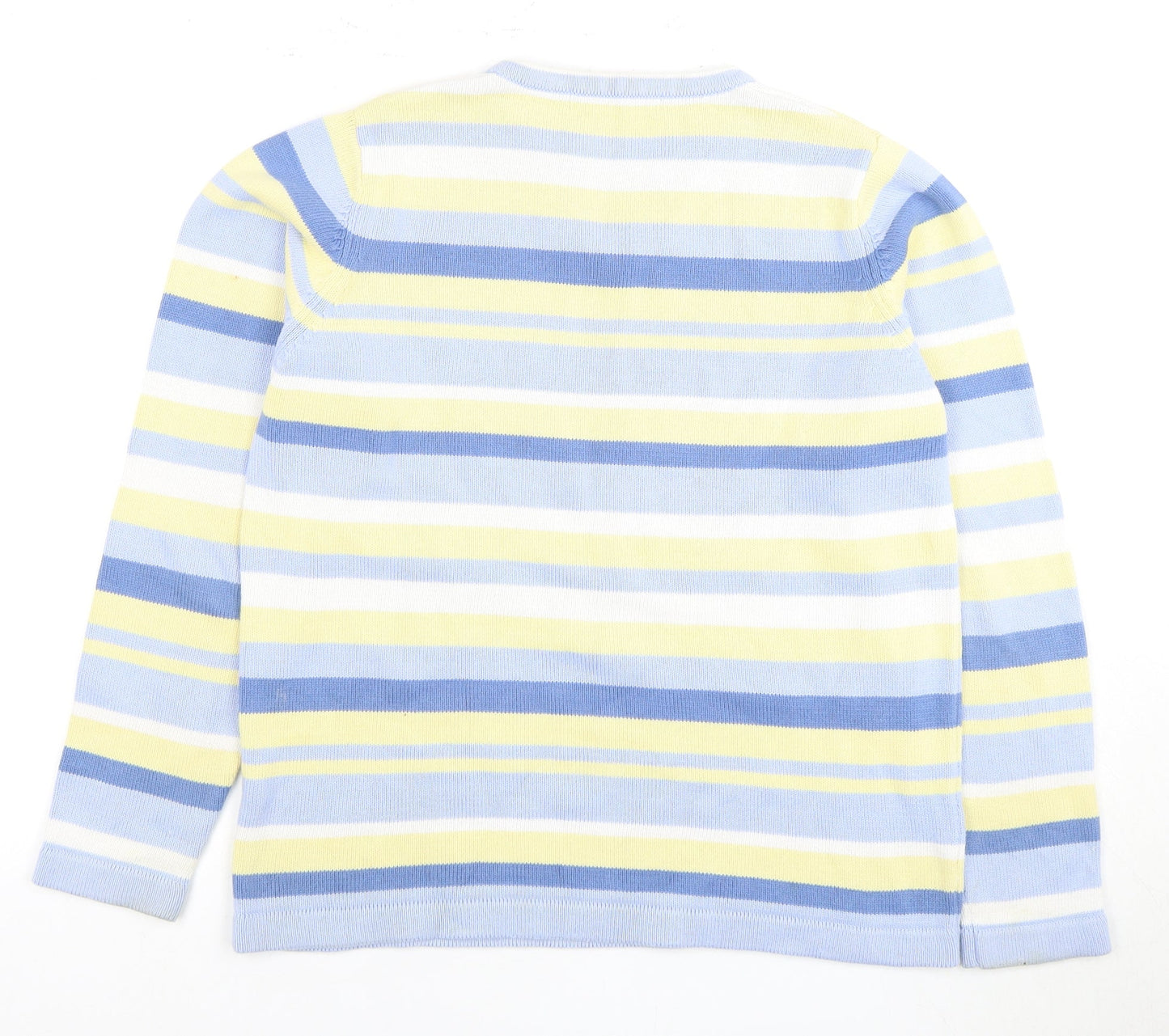 Isle Women's Multicoloured Striped Pullover Jumper M