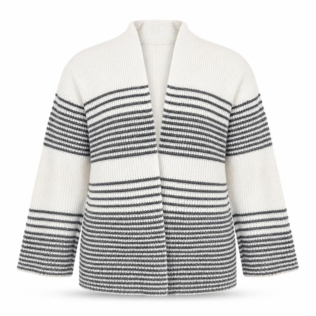 Gap Women's White Striped Cardigan XS