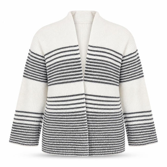 Gap Women's White Striped Cardigan XS