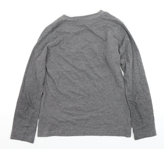 Jurassic Park Boys' Grey Long Sleeve T-Shirt, Size 10-11Y
