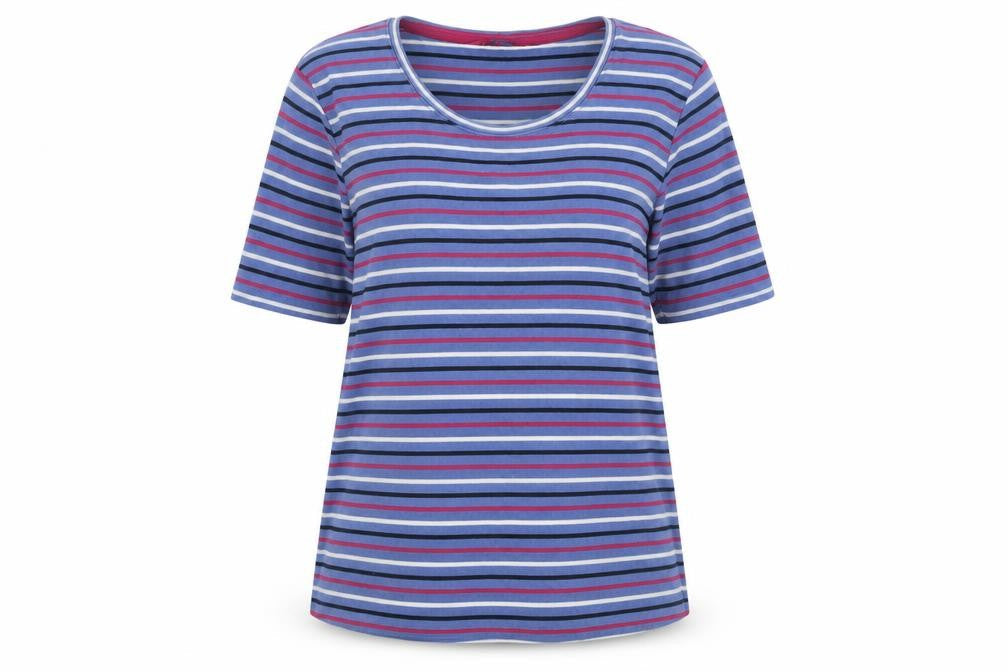 Isle Women's Multicoloured Striped T-Shirt M