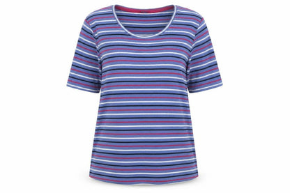 Isle Women's Multicoloured Striped T-Shirt M