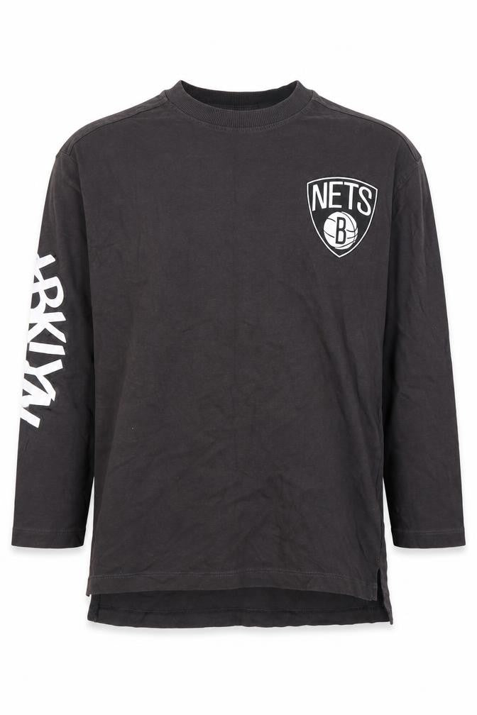 Zara Boys Black Brooklyn Nets Long Sleeve T-Shirt 9 Years