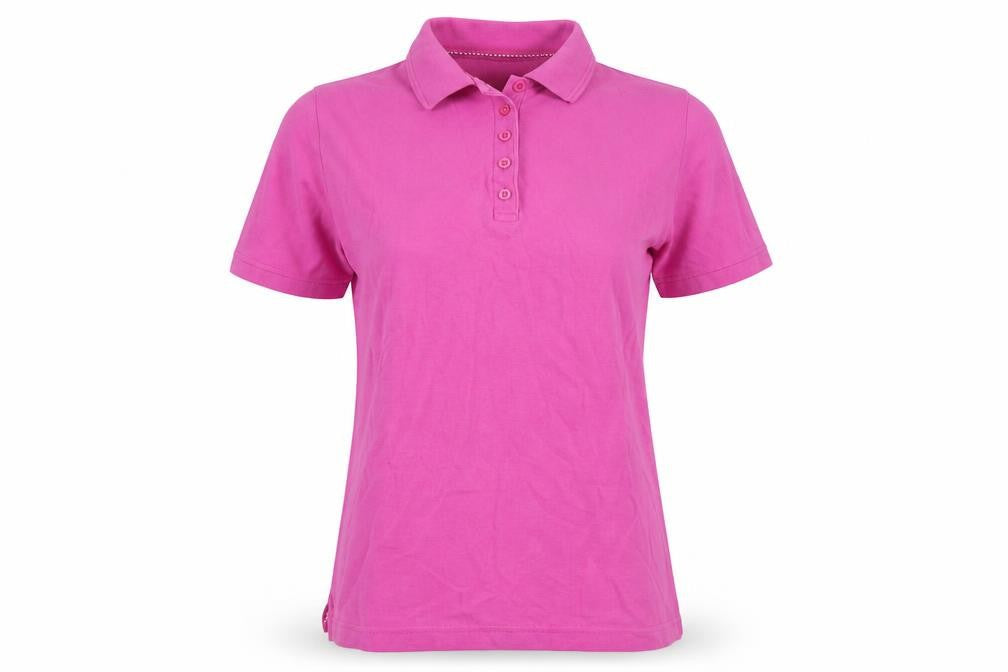 ISLE Women's Pink Polo Shirt, M, Classic Style