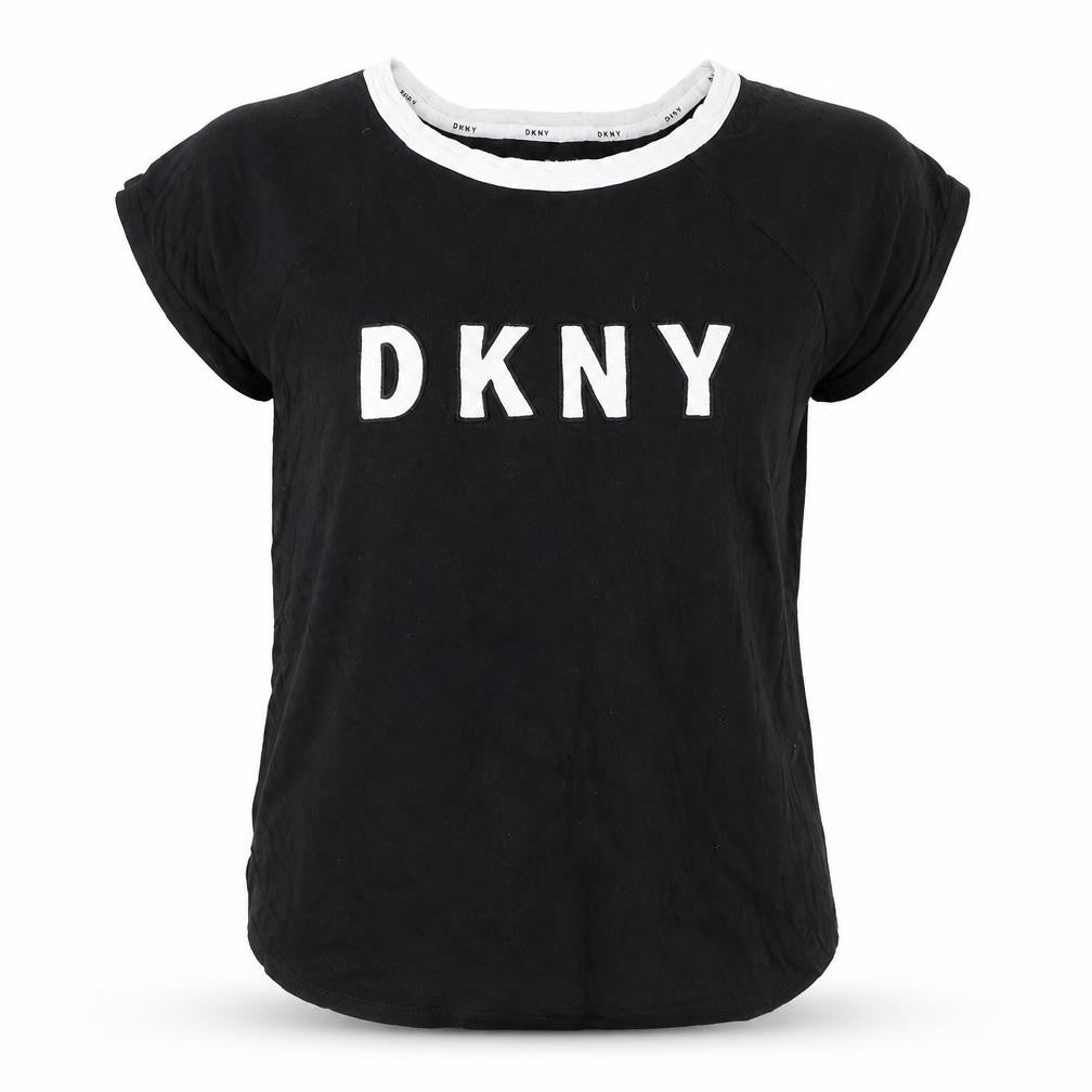 DKNY Women's Black Crew Neck T-Shirt Size S