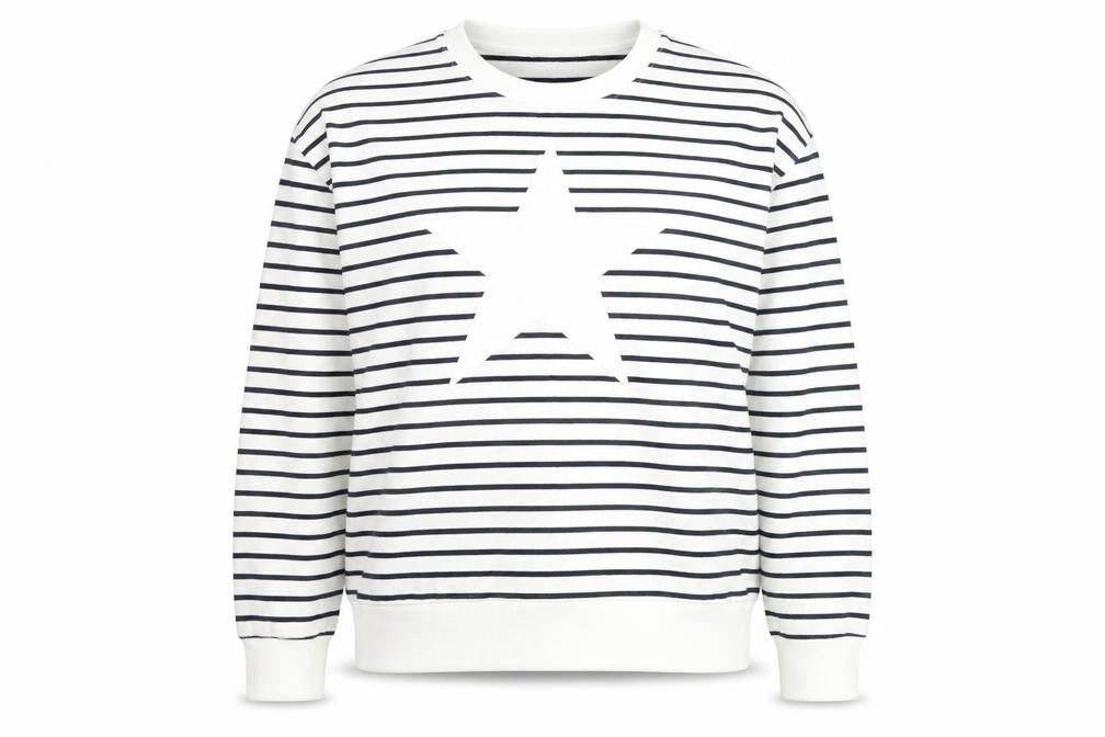 Apricot Women's Stripe Navy/White Pullover